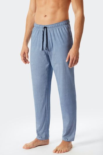 Schiesser pyjamabroek blauw geprint