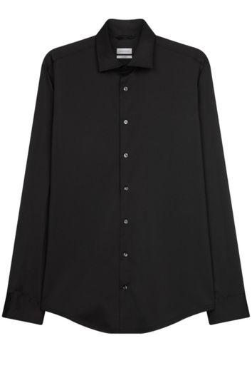 Zwart overhemd Seidensticker Shaped fit