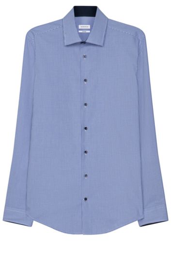 Overhemd Seidensticker ruit patroon blauw wit