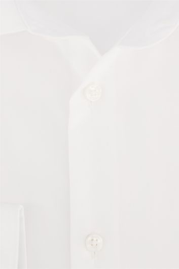 Seidensticker overhemd mouwlengte 7 Slim slim fit wit effen katoen
