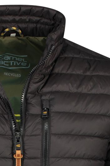 Camel Active jas gewatteerd zwart kort model