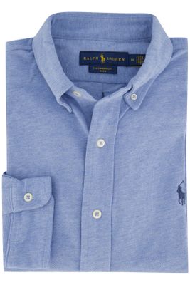 Polo Ralph Lauren Ralph Lauren overhemd gemeleerd blauw met logo