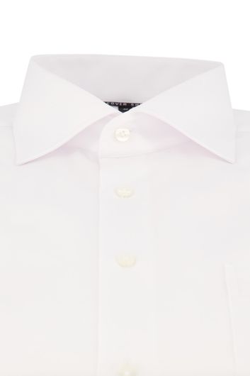 Eterna overhemd mouwlengte 7 Comfort Fit wijde fit wit effen katoen strijkvrij