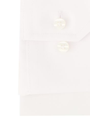 Eterna overhemd mouwlengte 7 Comfort Fit wijde fit wit effen katoen strijkvrij