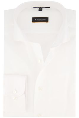 Eterna Eterna zakelijk overhemd mouwlengte 7 Slim Fit slim fit wit effen katoen strijkvrij