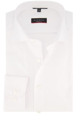 Eterna Eterna overhemd mouwlengte 7 Modern Fit normale fit wit effen 100% katoen