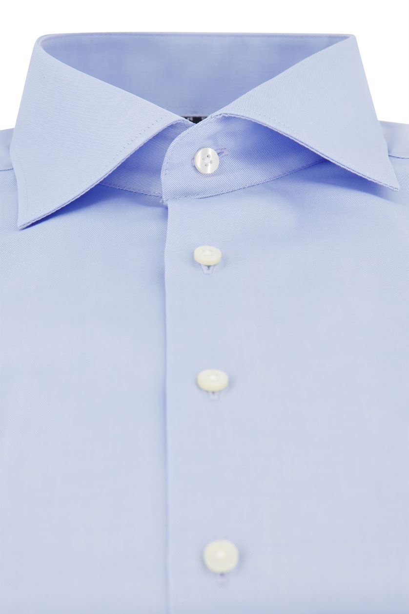 Eterna overhemd mouwlengte 7 Modern Fit normale fit lichtblauw effen 100% katoen