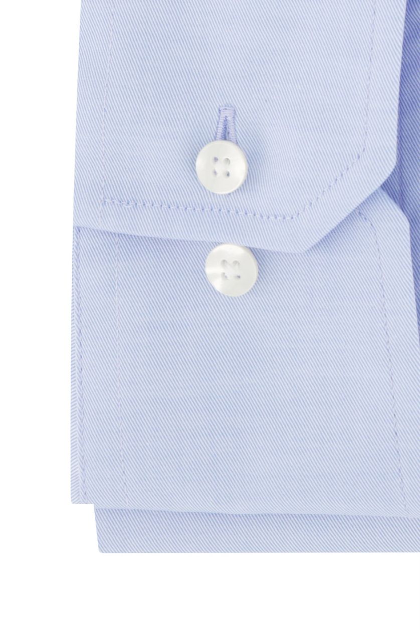 Eterna overhemd mouwlengte 7 Modern Fit normale fit lichtblauw effen 100% katoen