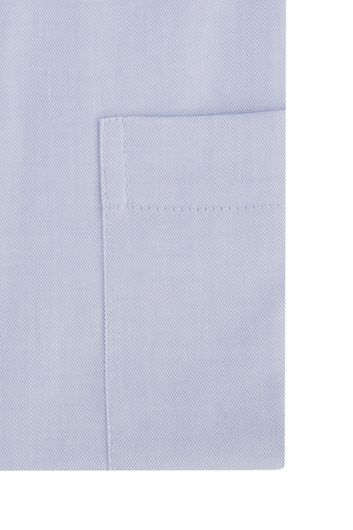 business overhemd Seidensticker  blauw effen katoen normale fit 