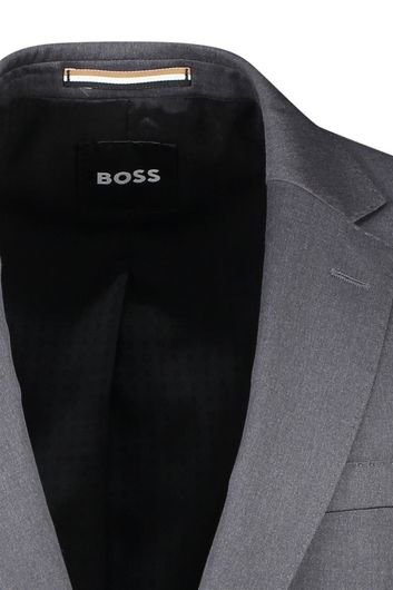 Hugo Boss colbert mix & match grijs effen wol slim fit 