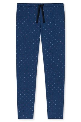 Schiesser Schiesser pyjamabroek blauw met stippenpatroon