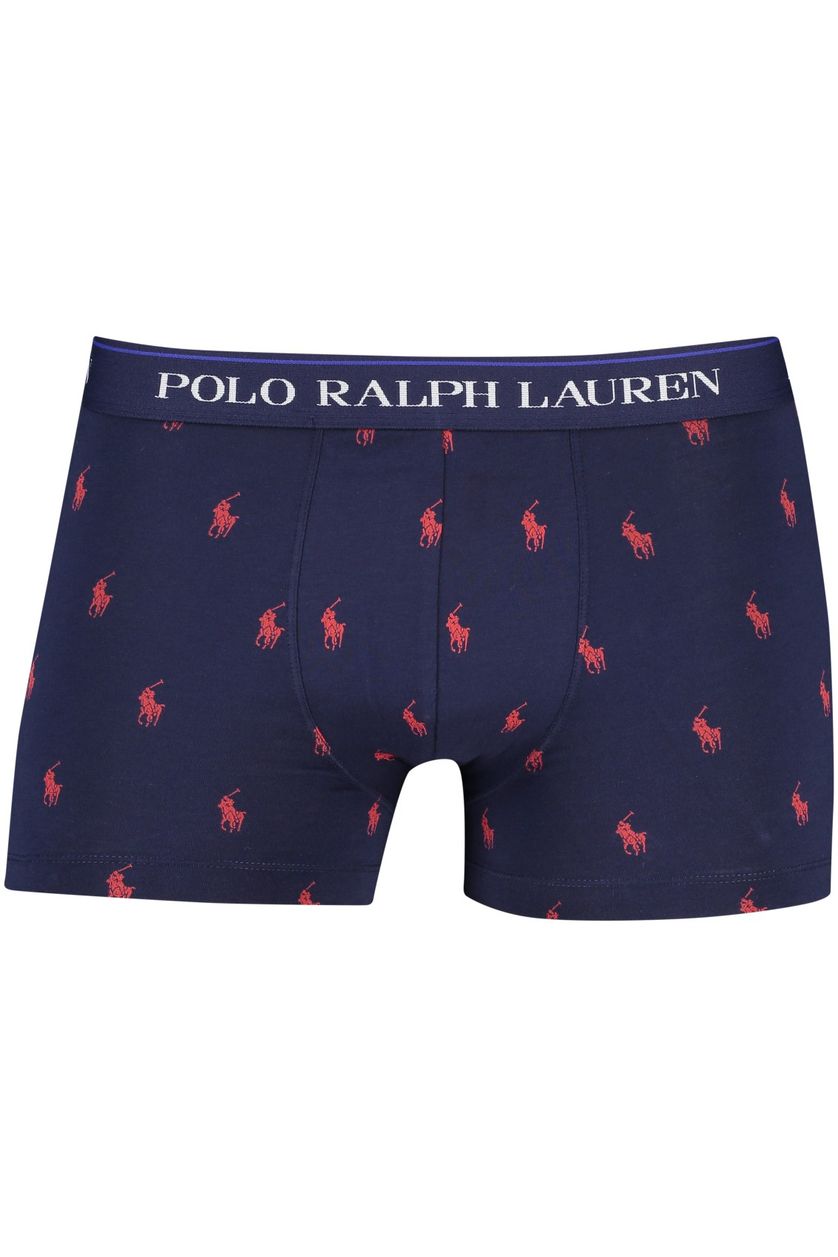 Polo Ralph Lauren boxershorts 3-pack blauw rood effen