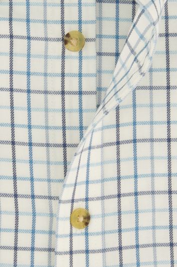 Viyella casual overhemd normale fit wit geruit katoen