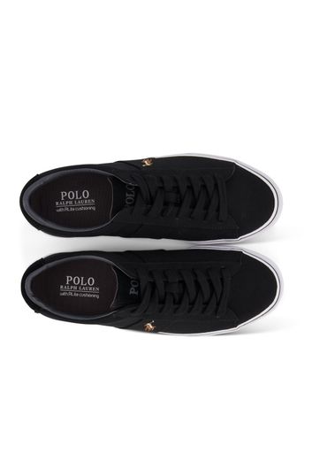 sneakers Polo Ralph Lauren effen katoen zwart