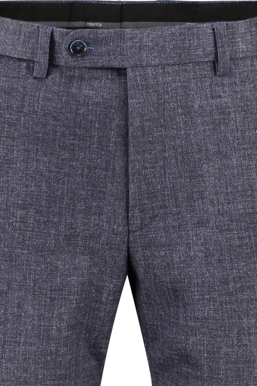 Digel pantalon mix en match donkerblauw effen Digel pantalon mix en match normale fit donkerblauw effen