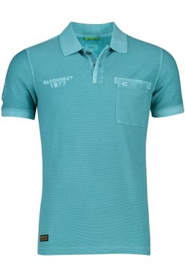 Camel Active Camel Active poloshirt strepen turquoise