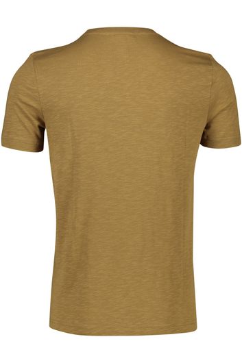 Camel Active t-shirt  normale fit bruin geprint katoen