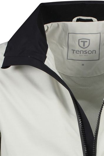 zomerjas Tenson wit normale fit effen rits