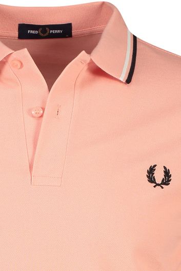 Fred Perry polo  normale fit roze effen katoen