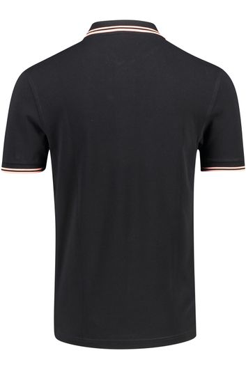 Fred Perry polo Twin Tipped zwart