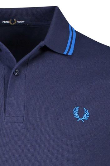 Fred Perry poloshirt navy Twin Tipped