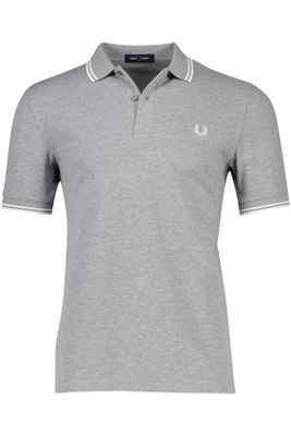 Fred Perry Fred Perry polo  grijs effen katoen normale fit