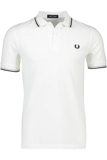 Fred Perry wit poloshirt effen
