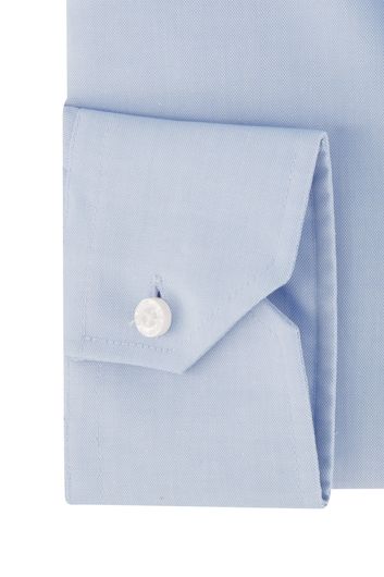 Ledub overhemd sleeve 7 Modern Fit New normale fit lichtblauw effen katoen