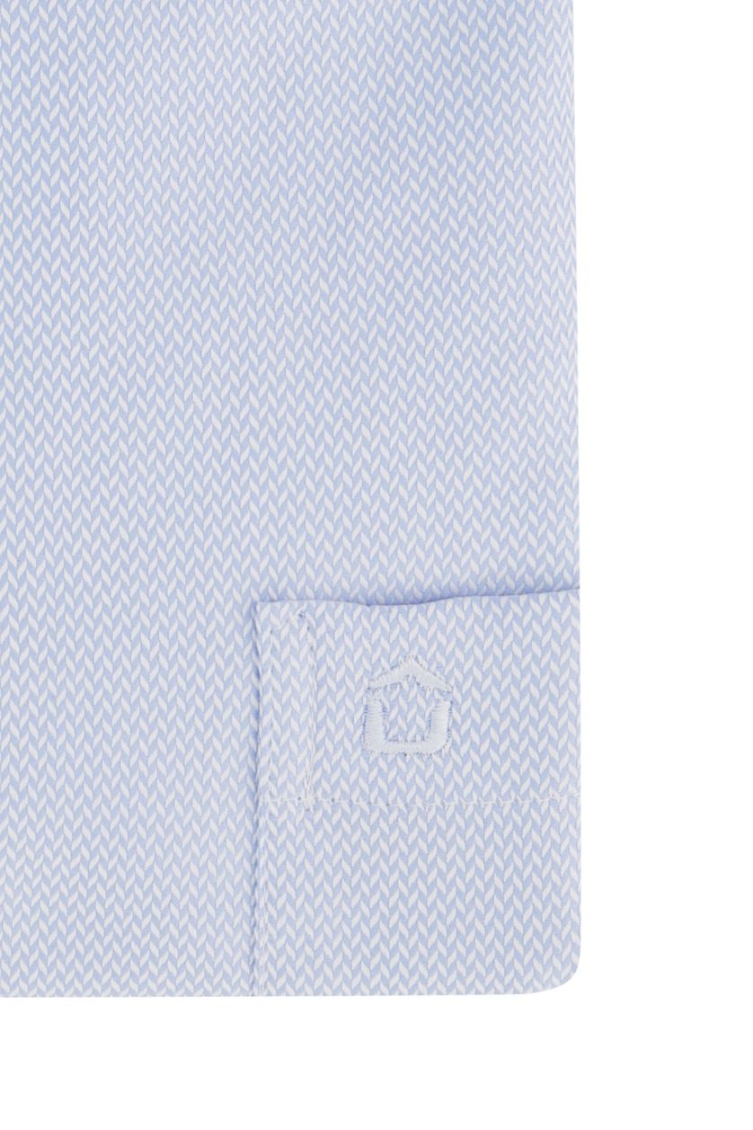 Zakelijk Ledub overhemd Modern Fit New lichtblauw effen katoen normale fit