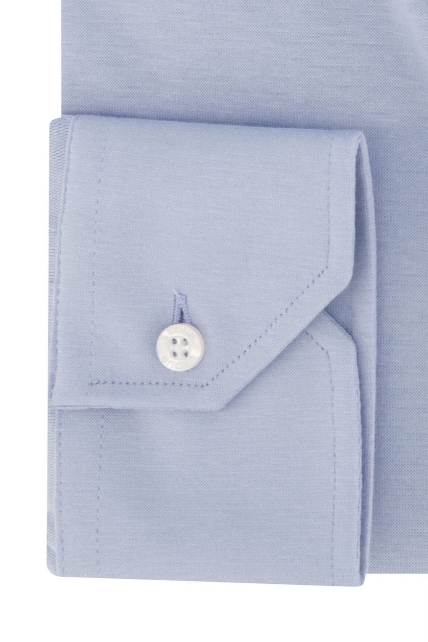 Ledub business overhemd Modern Fit New lichtblauw effen 100% katoen