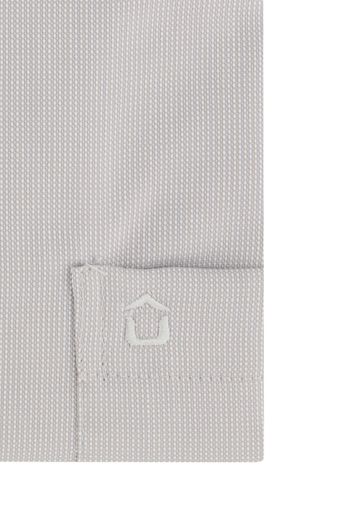 business overhemd Ledub Modern Fit New grijs effen katoen normale fit 