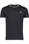 Fred Perry t-shirt zwart effen katoen normale fit