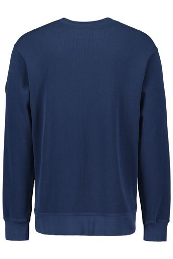 Airforce sweater trui ronde hals donkerblauw effen katoen