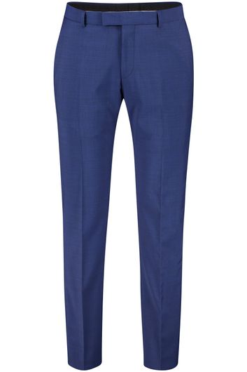 Strellson  pantalon mix en match blauw effen synthetisch slim fit&nbsp;