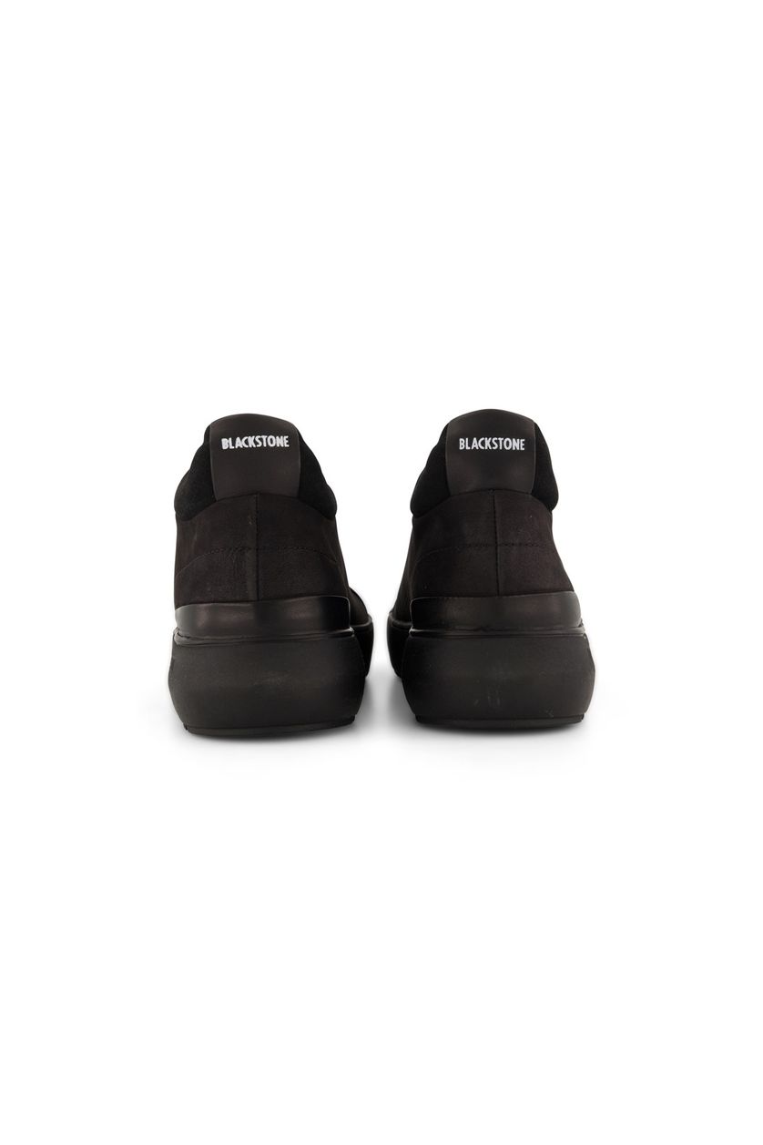 Blackstone schoen effen zwart hoog model