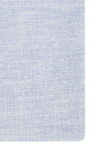 Blue Industry casual overhemd slim fit lichtblauw geprint katoen