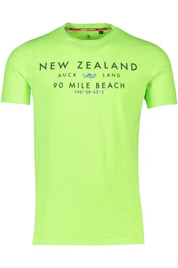 NZA T-shirt neongroen Rotokauri