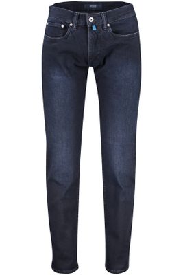 Pierre Cardin jeans Pierre Cardin donkerblauw effen katoen 