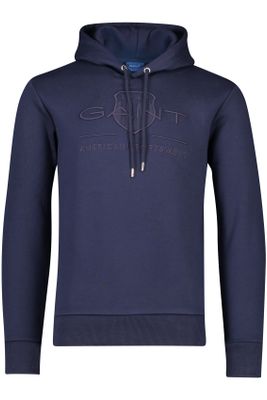 Gant Gant sweater donkerblauw opdruk