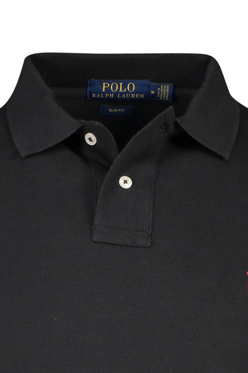 Polo Ralph Lauren Big & Tall polo zwart effen 