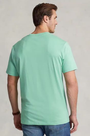 Polo Ralph Lauren t-shirt lichtgroen effen met logo Big & Tall