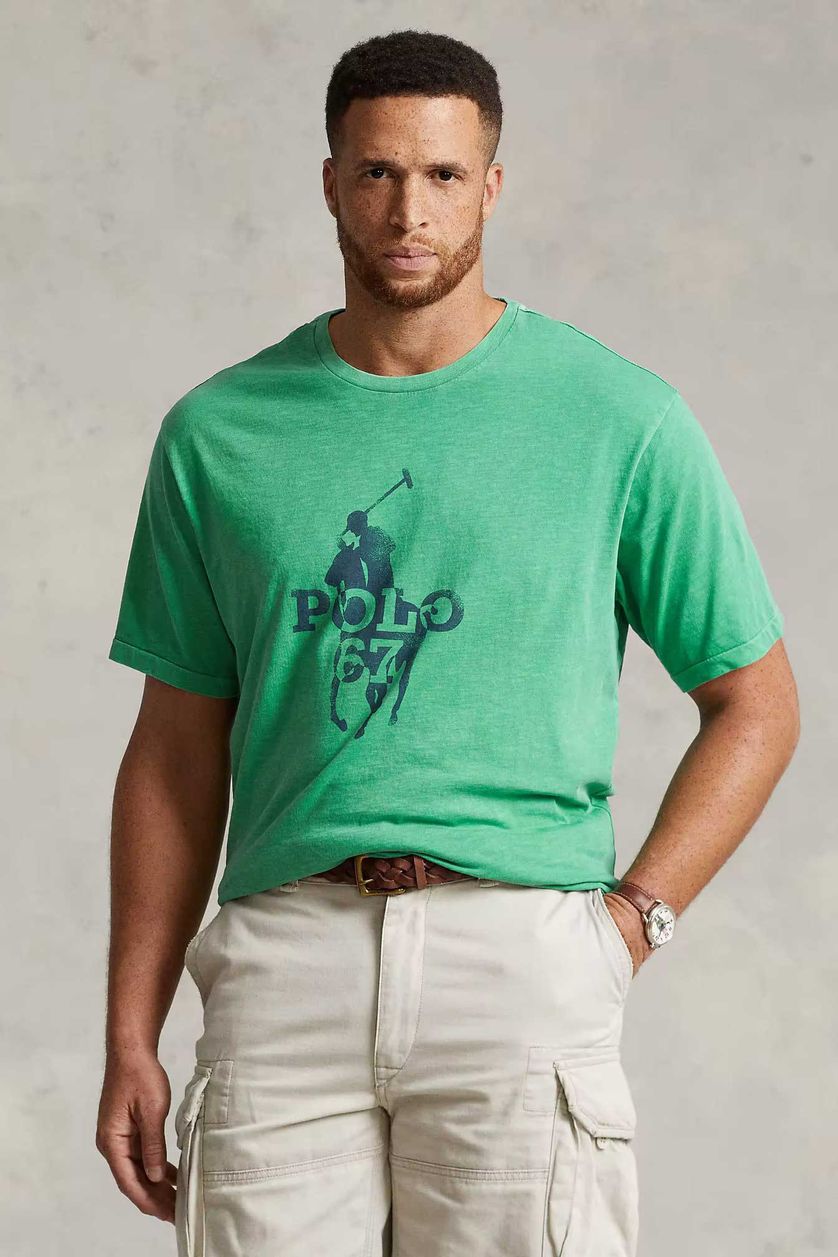 Big & Tall Polo Ralph Lauren t-shirt groen 