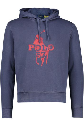Big & Tall Polo Ralph Lauren trui hoodie blauw geprint 