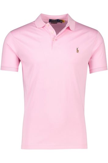 Polo Ralph Lauren poloshirt Custom Slim Fit roze katoen