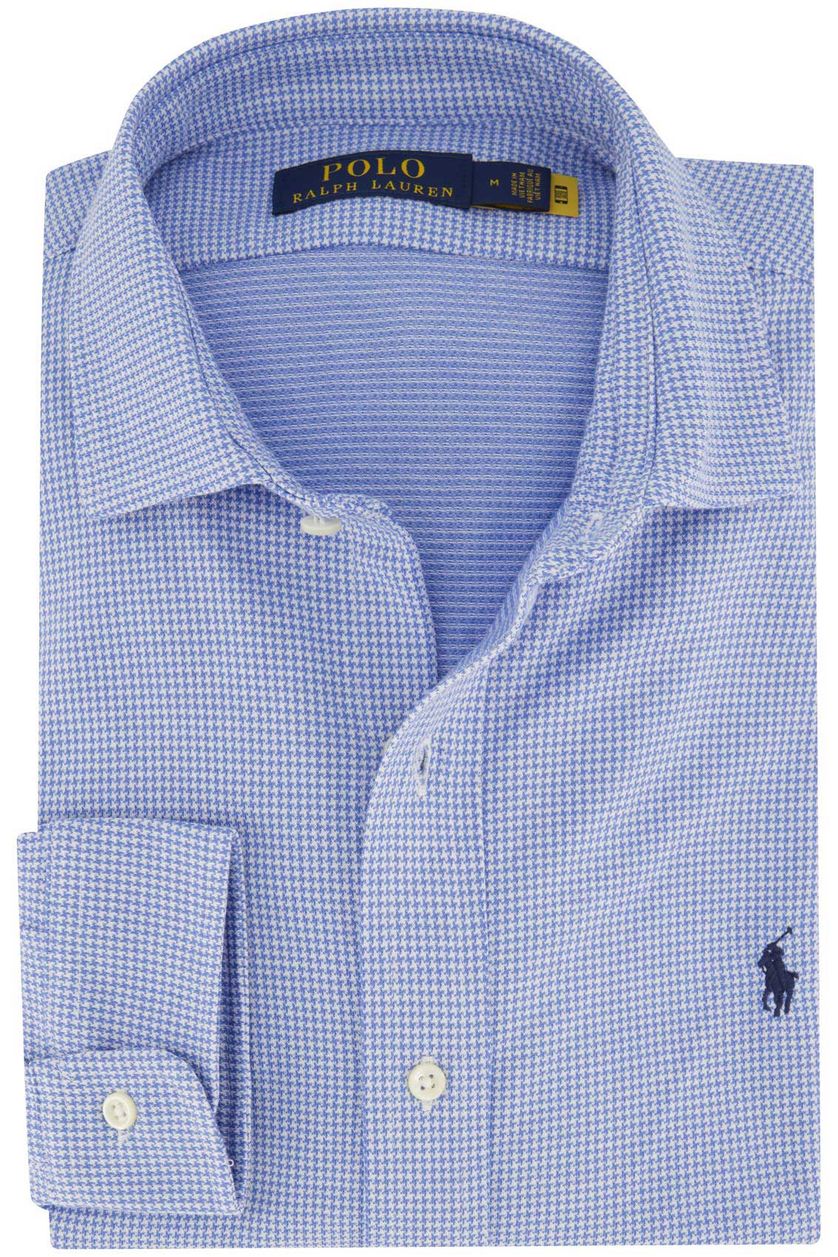 Blauw geruit Polo Ralph Lauren casual overhemd katoen