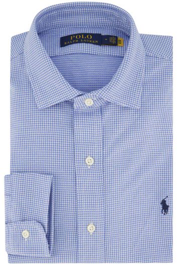 Casual Polo Ralph Lauren overhemd normale fit blauw wit geruit katoen