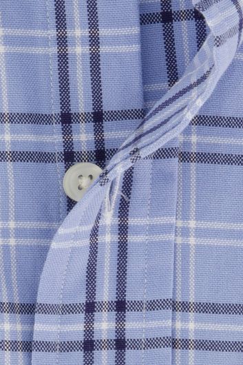 Polo Ralph Lauren casual overhemd  normale fit lichtblauw geruit katoen