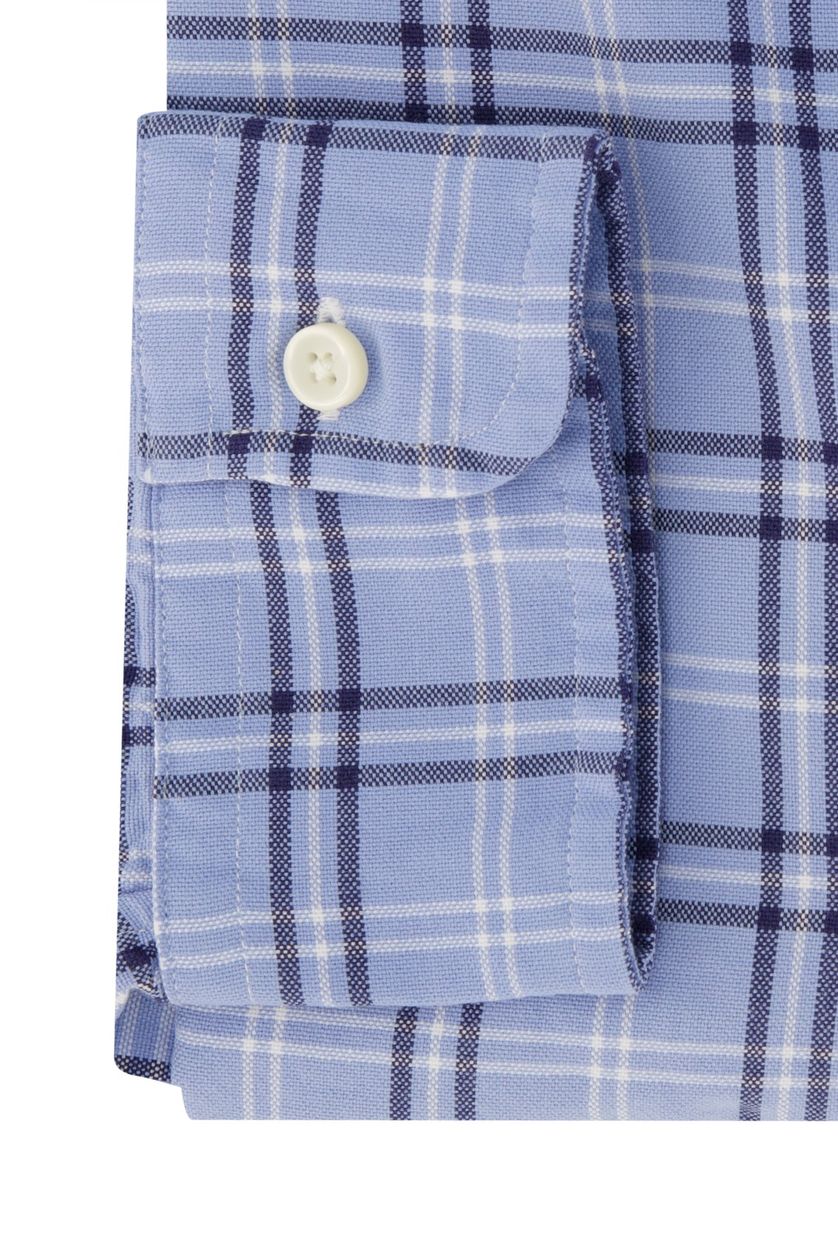 Polo Ralph Lauren casual overhemd  lichtblauw geruit katoen normale fit