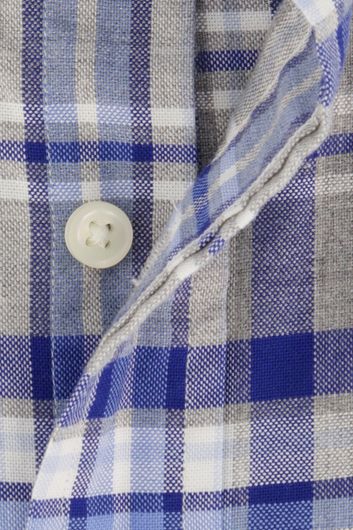 casual overhemd Polo Ralph Lauren Custom Fit grijs geruit katoen normale fit 