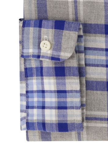 casual overhemd Polo Ralph Lauren Custom Fit grijs geruit katoen normale fit 